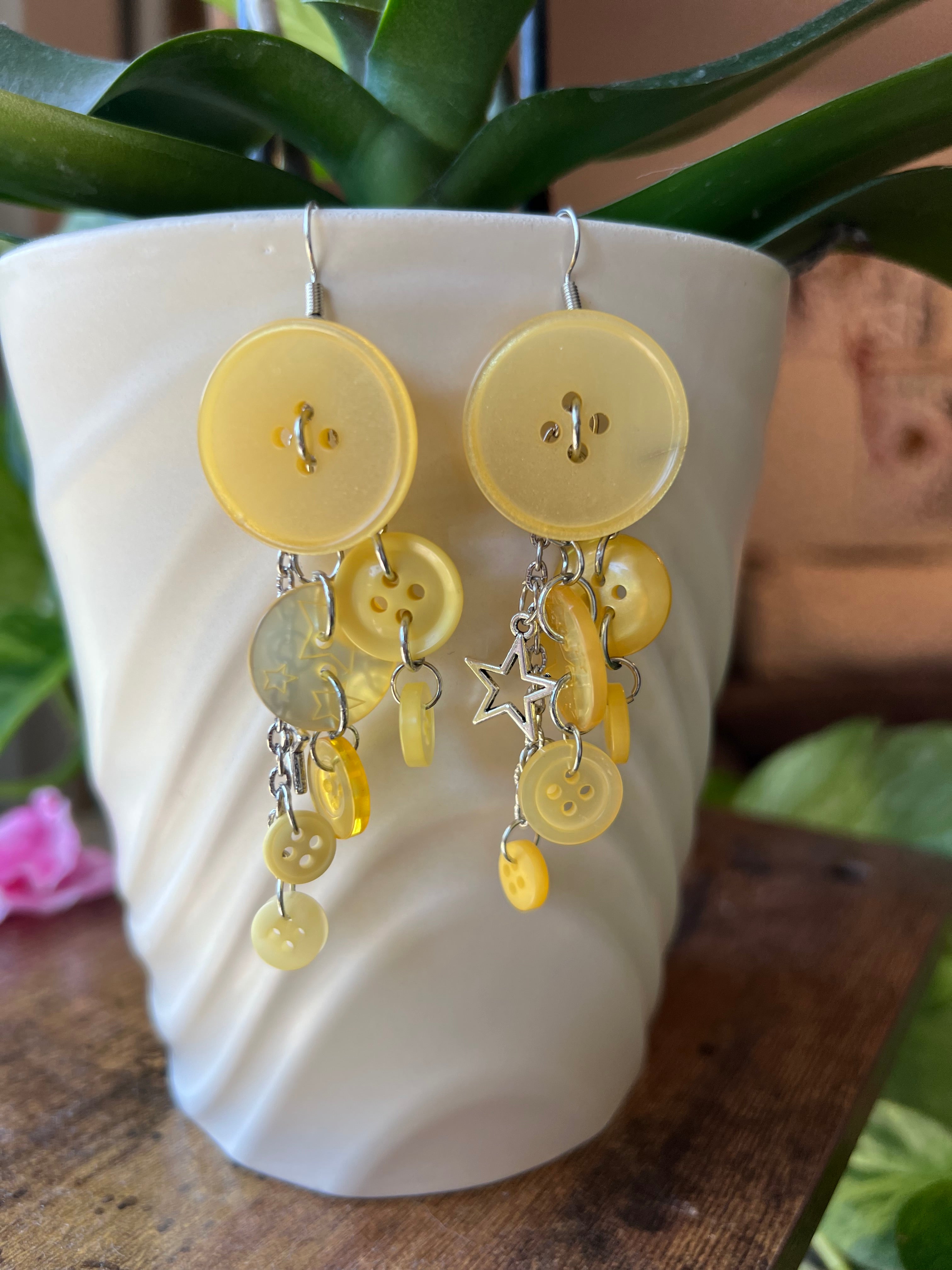 Yellow Earth Angel Earrings