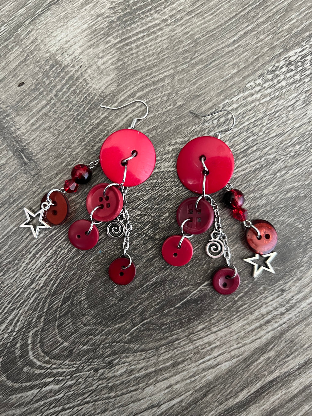 Red Earth Angel Earrings