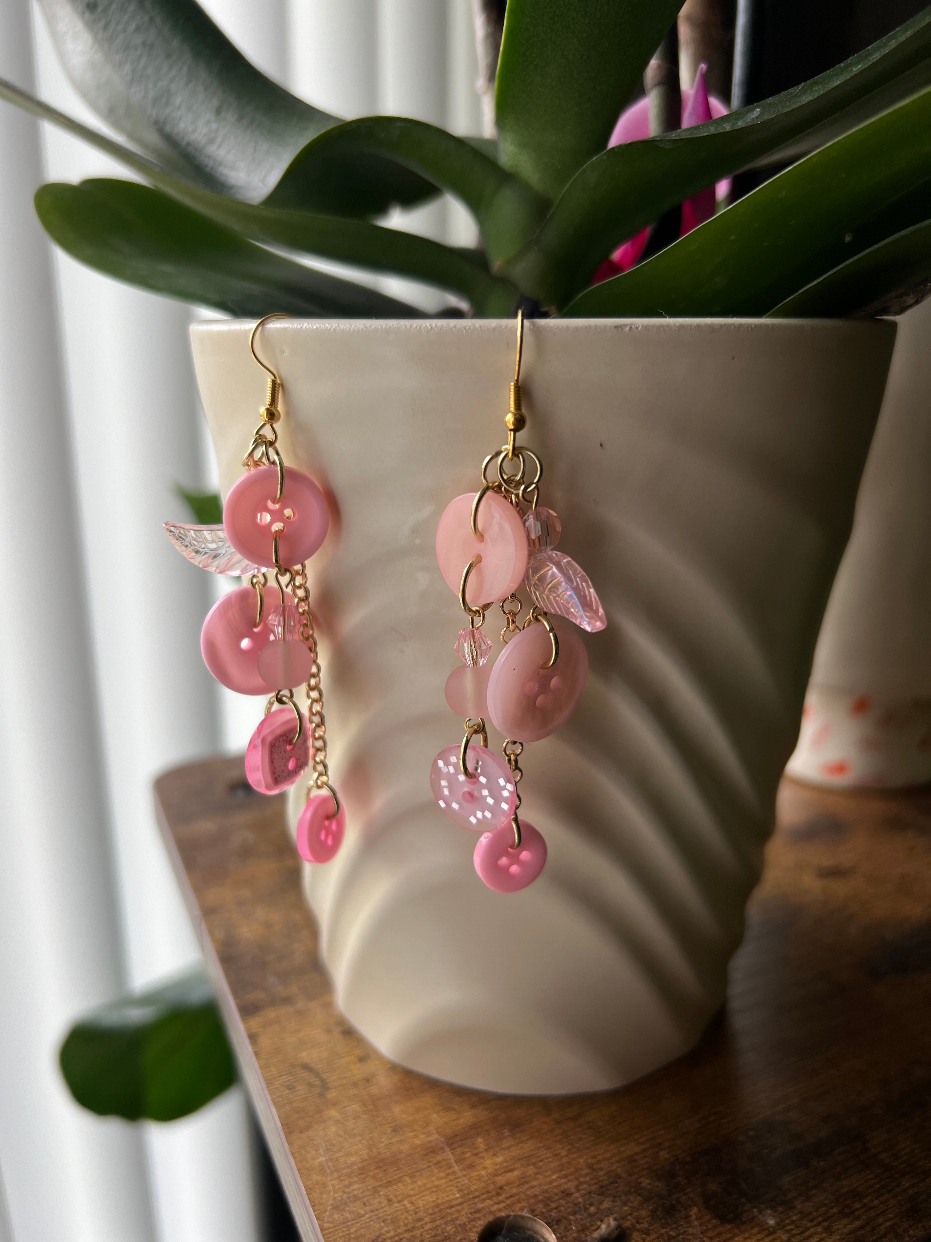 Pink Earth Angel Earrings