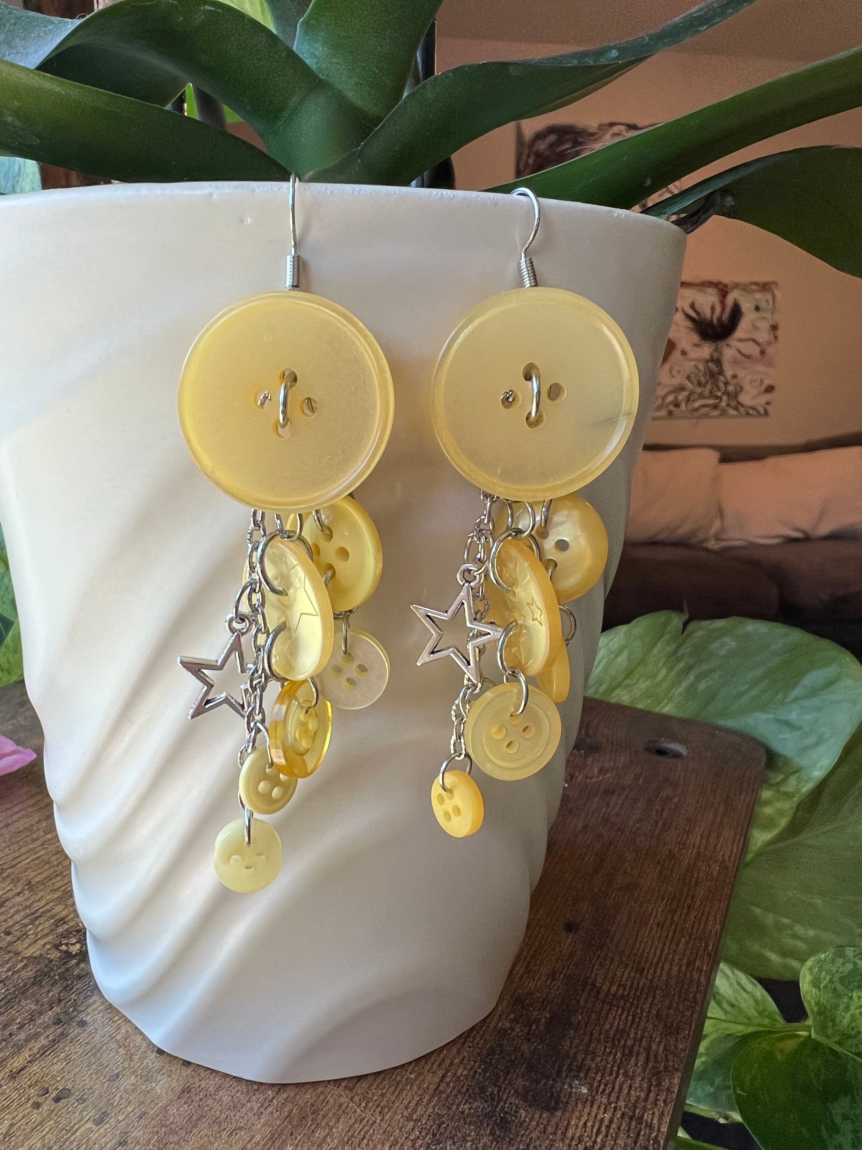 Yellow Earth Angel Earrings