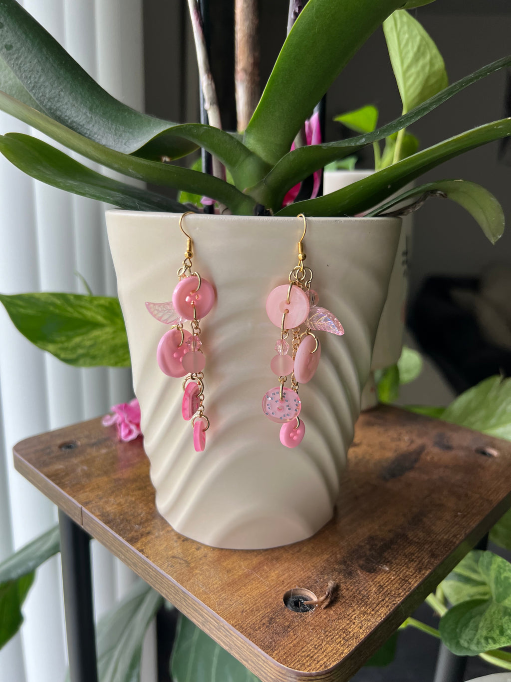 Pink Earth Angel Earrings