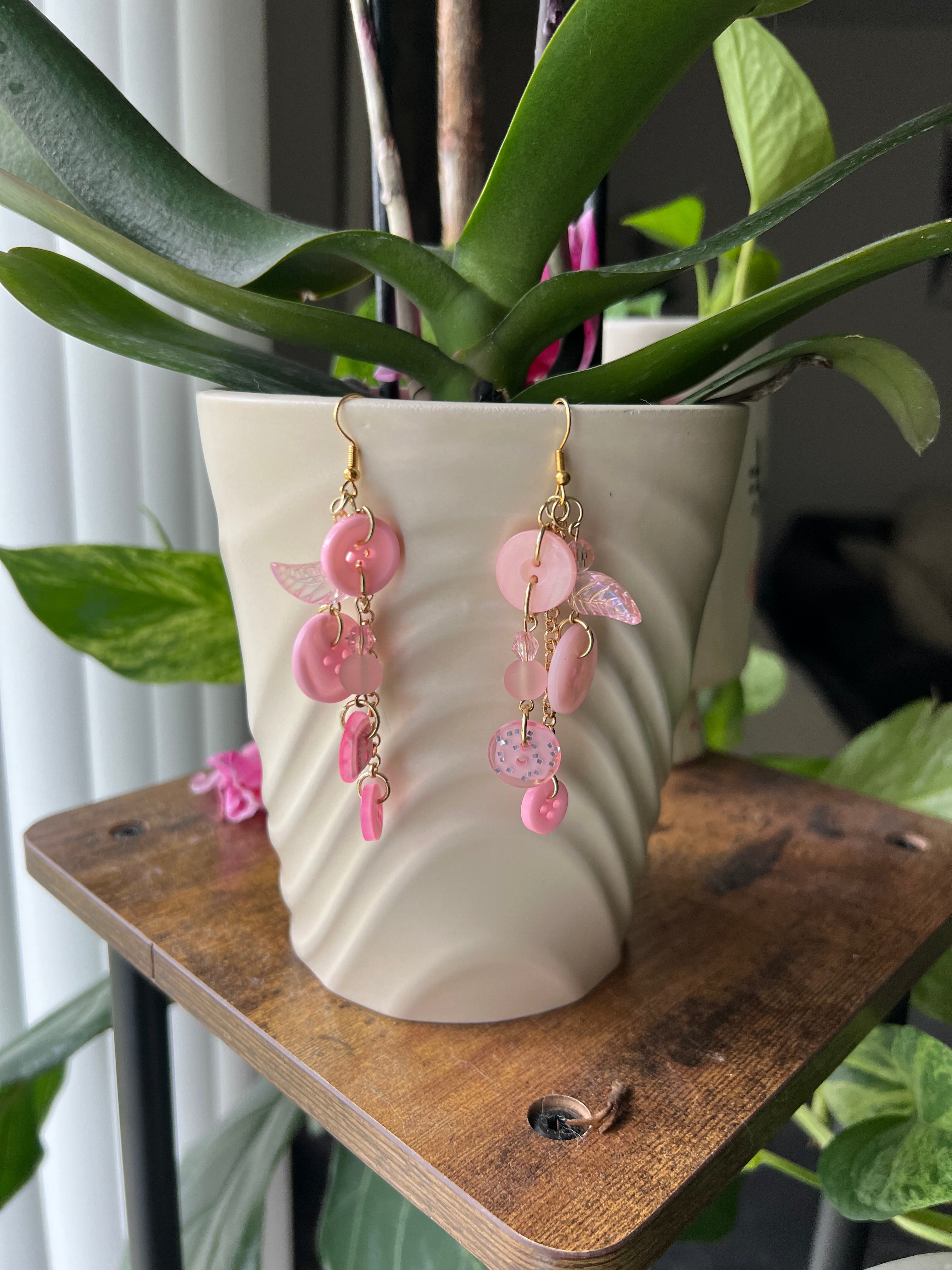 Pink Earth Angel Earrings