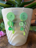 Green Earth Angel Earrings