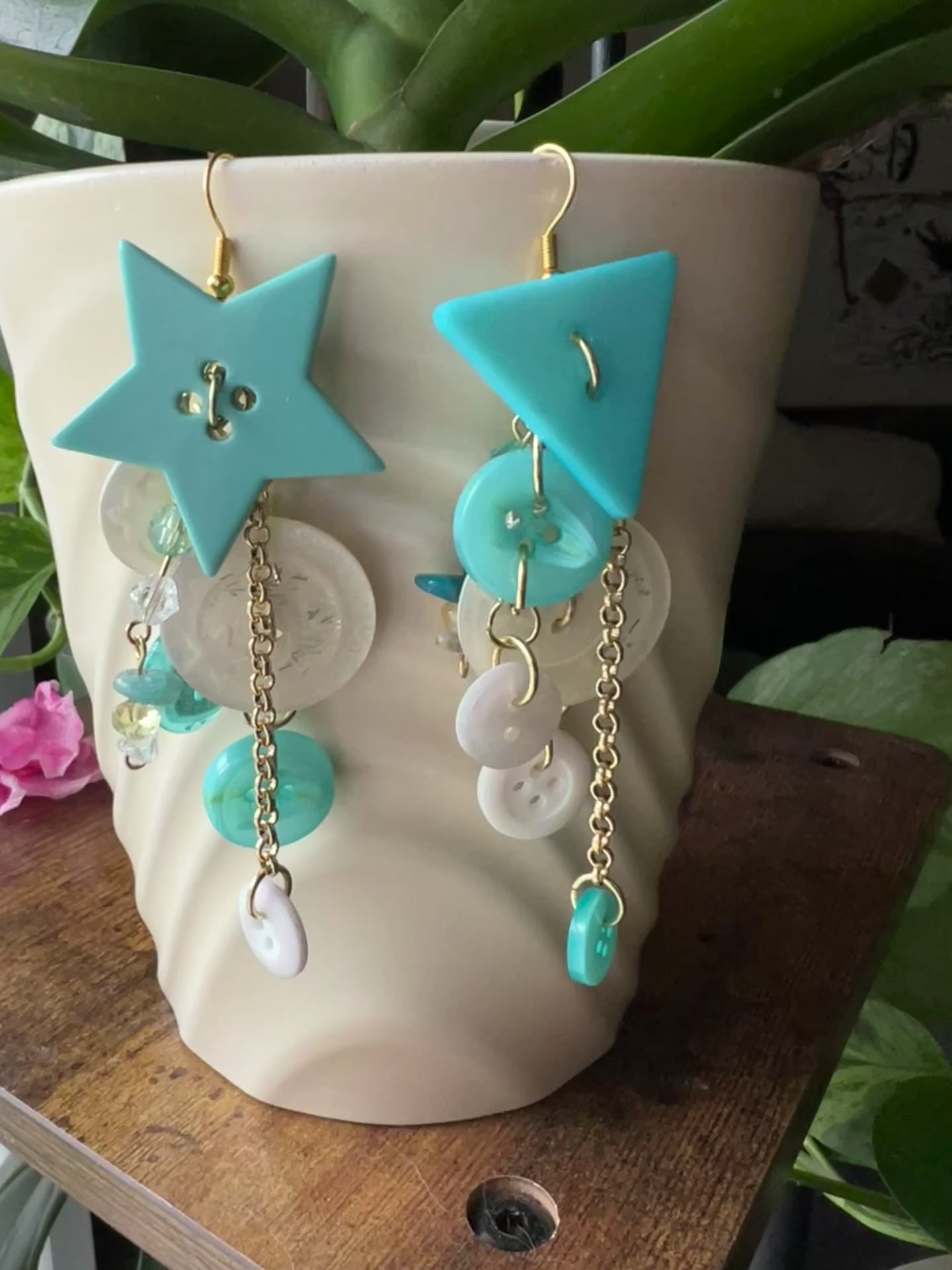 Retro Earth Angel Earrings